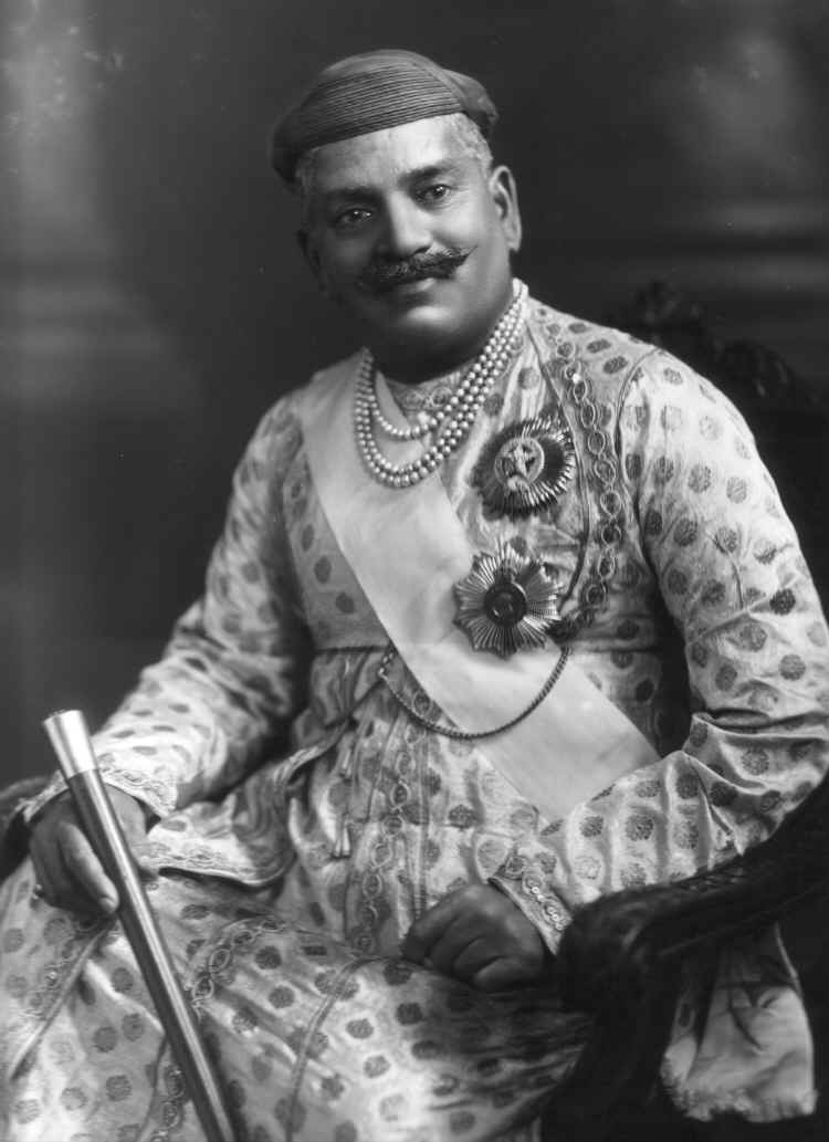 Sir Sayajirao Gaekwad III of Baroda, formal portrait, 1919