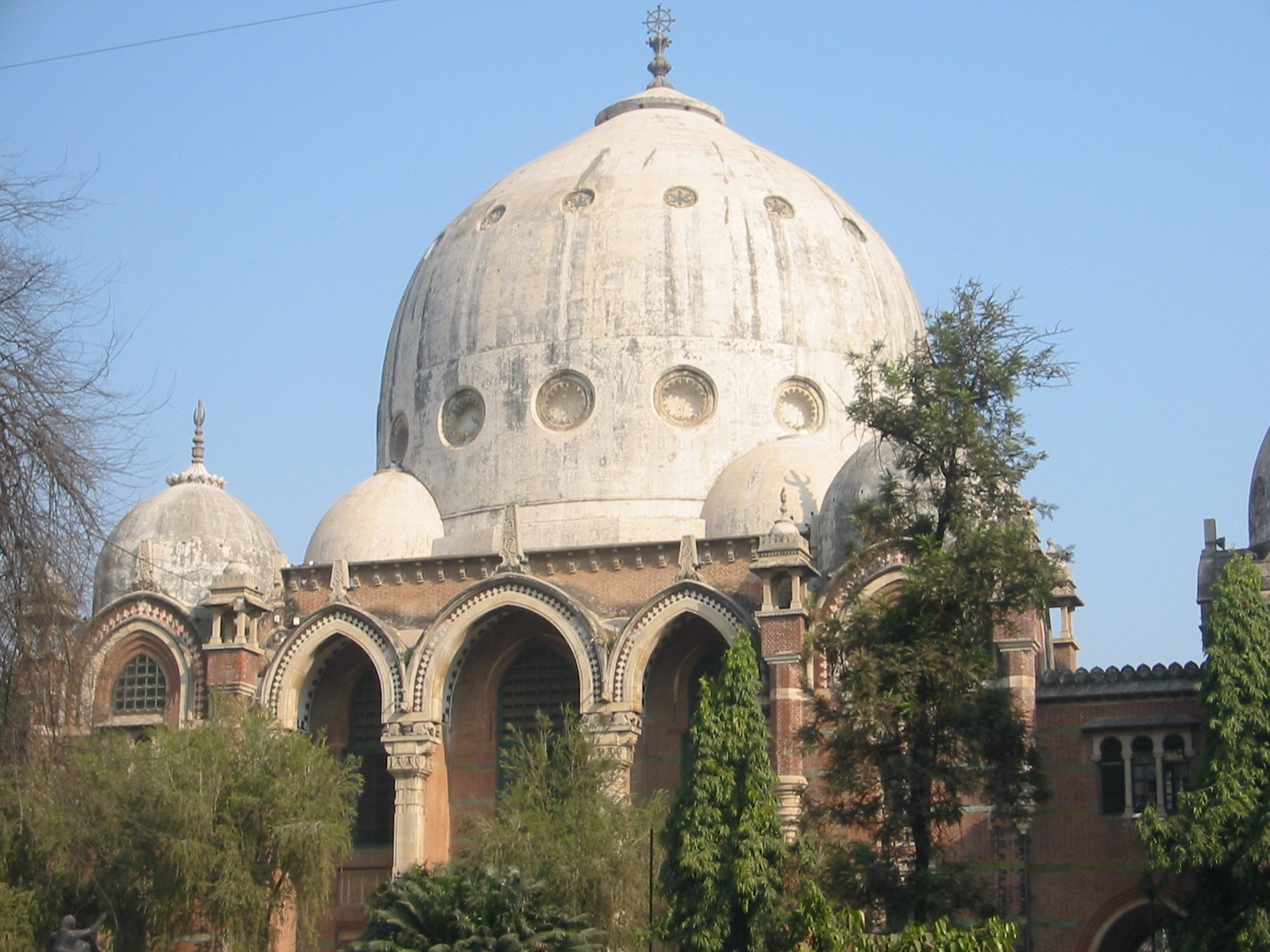 The dome of the university's historic building
